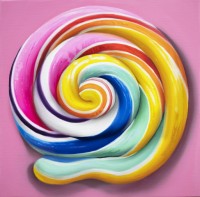 http://www.leeheum.com/files/gimgs/th-69_▶18 British pop on red pink, 38cm x 38cm, Oil on canvas, 2022.jpg
